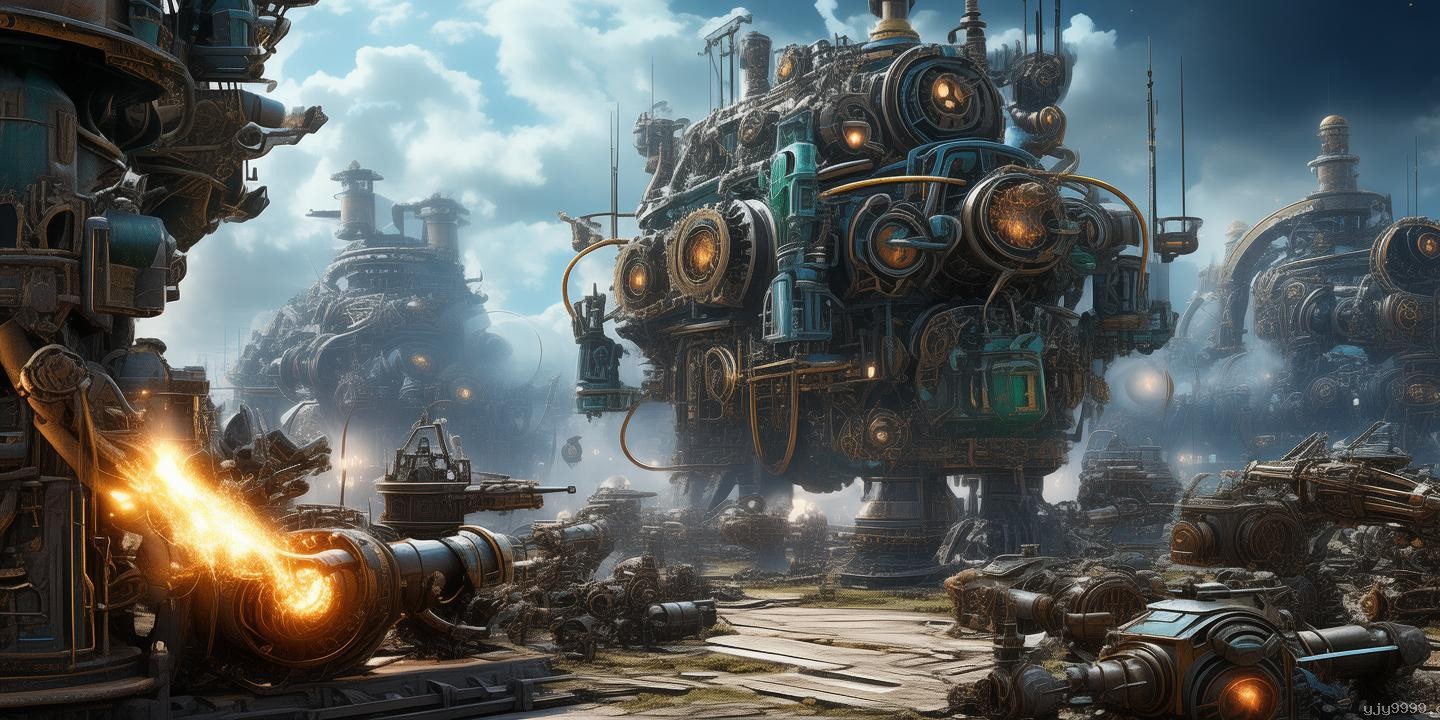 架空世界：无火药远程武器科技树创新设计，蒸汽与元素交织